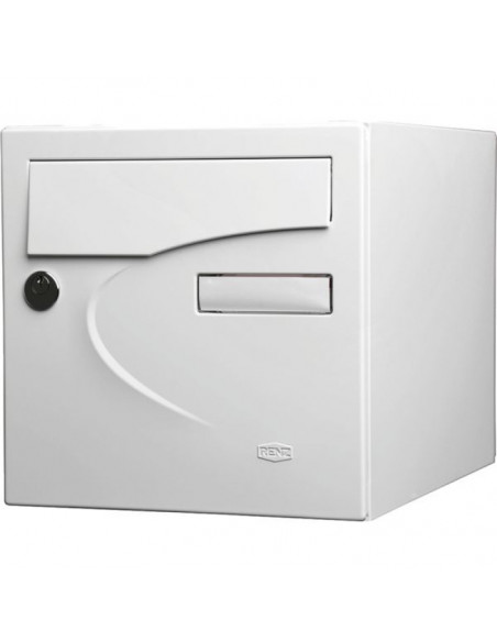 Boîte aux lettres PRÉFÉRENCE Renz Design moderne, 1 porte, Blanc RAL 9016 - renz