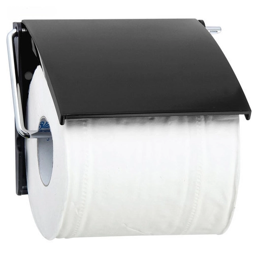Porte Rouleau Papier Wc Plastique Noir Inox - M S V