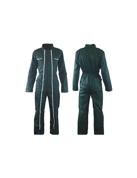 Combinaison de travail 2 zips verte Taille M 44/46, 65% polyester, 35% coton - COVERGUARD