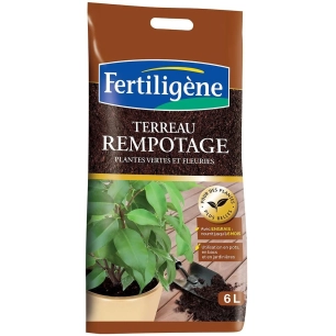 Terreau de Rempotage Sac de 6 Litres - Fertiligène