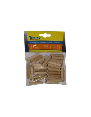 Tourillons bois 6x30 sachet de 50 pièces - TIVOLY