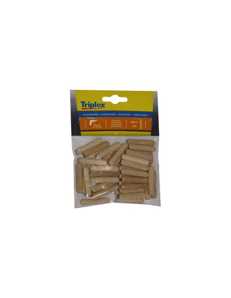 Tourillons bois 6x30 sachet de 50 pièces - TIVOLY