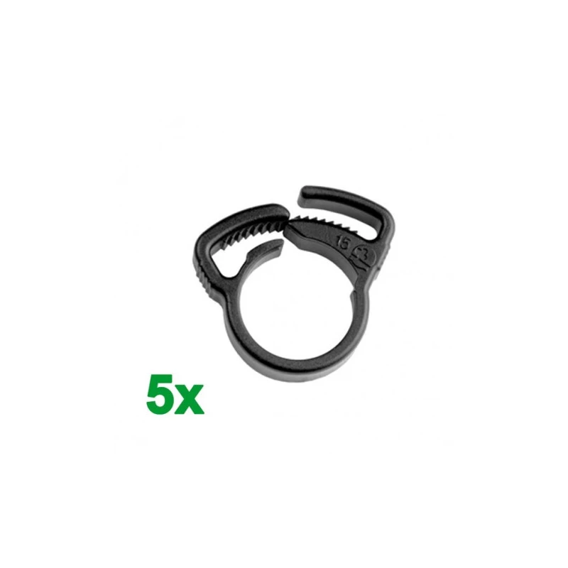 Collier serrage pour tuyau d'arrosage goutte à goutte 16mm - 5 pièces - RAIN