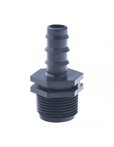 Manchon droit cannelé Diamêtre 16mm filetage 20X27 - RAIN IRRIGATION