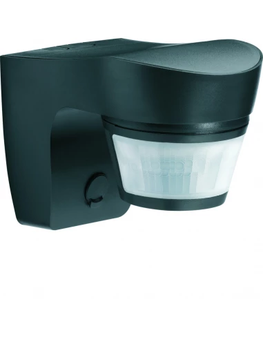 Détecteur de mouvement mural IP55 standard anthracite 140° - 16 mêtres - Hager