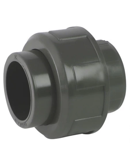 Manchon union 3 pièces de diamêtre 90 pvc pression femelle femelle à coller