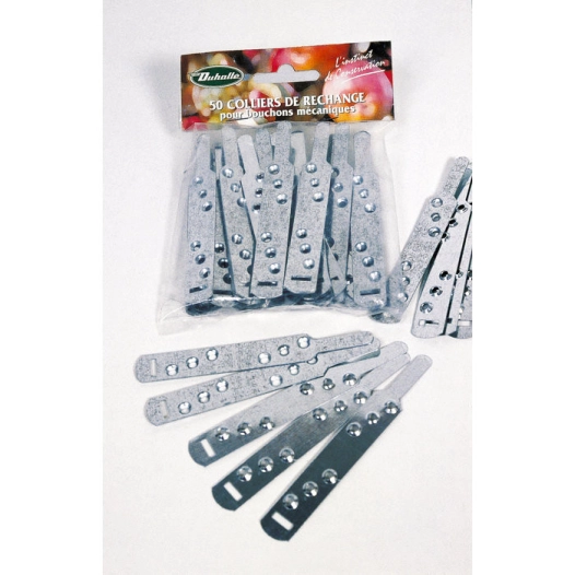 Colliers pour bouchons mécanique x 50 pièces - DUHALLE