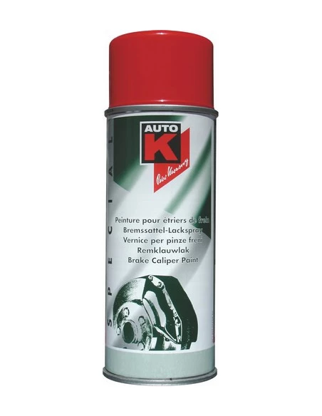Peinture aérosol étrier freins 400ml rouge - BELTON AUTO-K