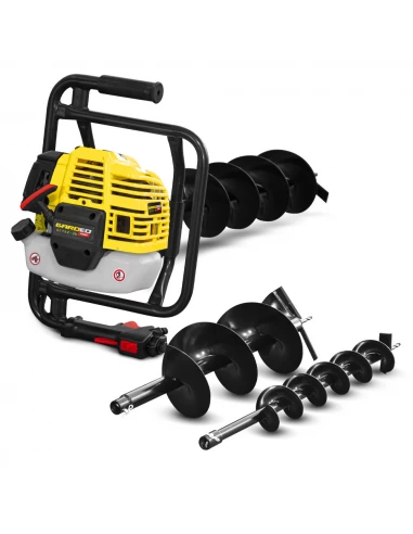 Tarière thermique 52CC + Mèche 150mm - Gardeo