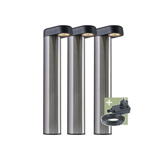 ludeco - arvid set (3 pcs) - stand light - 12 v - 150 lm - 1.5 w - warm white