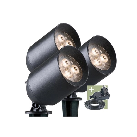 ludeco - stig set (3 pcs) - spot light - 12 v - 150 lm - 1.5 w - warm white