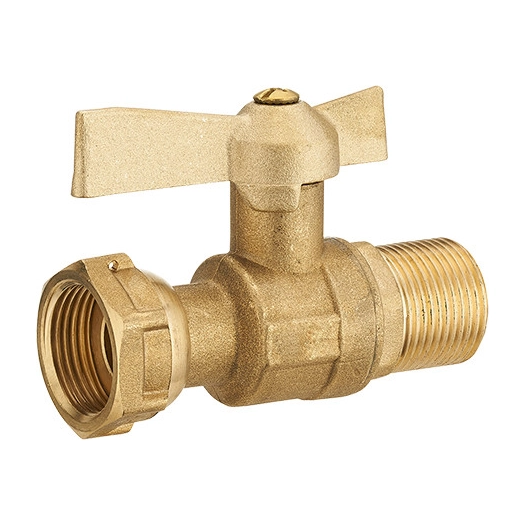 Vanne à sphère pour compteur d'eau droite femelle mâle 3/4 3/4 - NOYON THIEBAULT