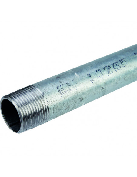 Allonge Galva M20x27-50cm Rallonge de plomberie galvanisée durable - Capvert