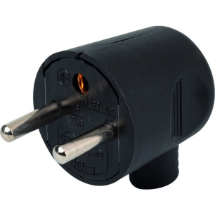 Prise électrique male 2p+t 16a sortie latérale - DHOME