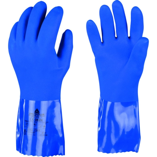 gant pvc/coton petrolier 9
