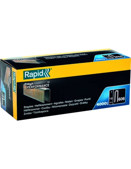 Agrafes N° 606 - 18mm galvanisée - 4000 pièces - RAPID