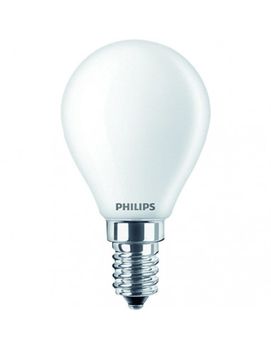 Ampoule Led Sphérique E14 4.3w 470lm 2700k Lumière Chaude Ø4.5x8.2cm Philips