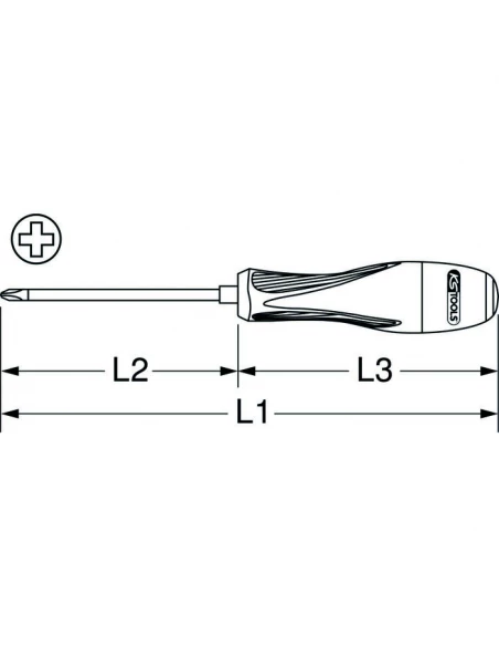 tournevis ph0 - l.75 mm