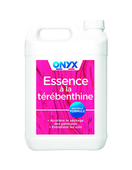 Essence de Térébenthine 5L Diluant et nettoyant multi-usages naturel - Onyx