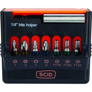 coff.8 pces embouts viss.25mm