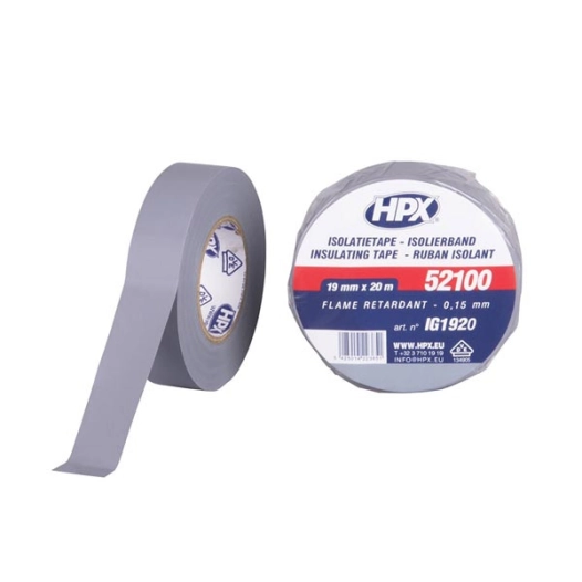 pvc insulating tape vde - grey 19mm x 20m