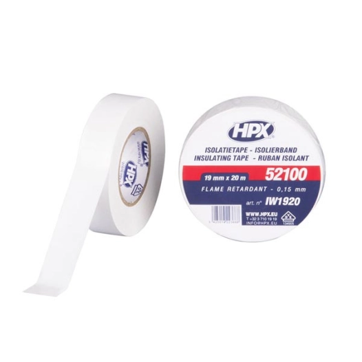 pvc insulating tape vde - white 19mm x 20m