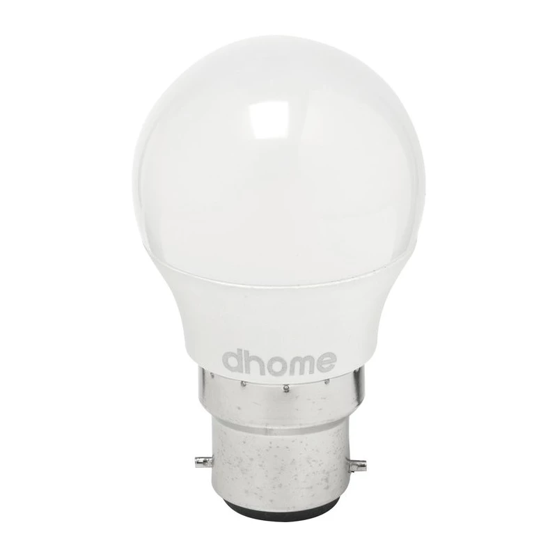Ampoule led sphérique douille B22 2700k 470lm - 5 watts - DHOME