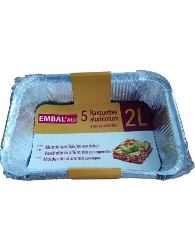 barquette alu profond x5 2l