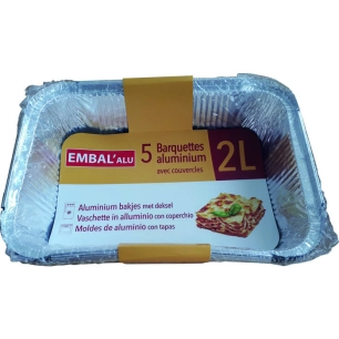 barquette alu profond x5 2l