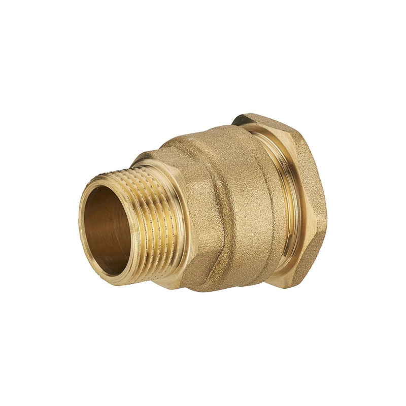 Raccord droit polyéthilene mâle laiton ø32 - m 1' - NOYON THIEBAULT