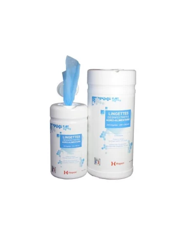 lingette desinfectante bleue