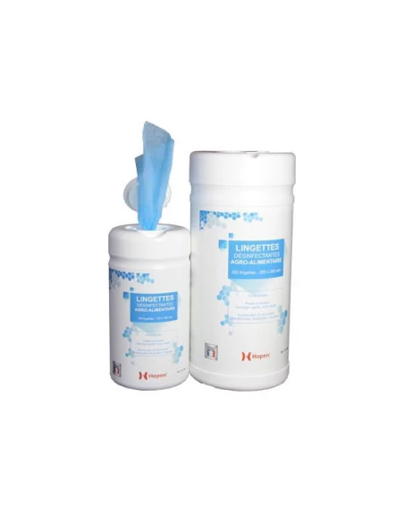lingette desinfectante bleue