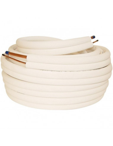 Couronne 10 mêtres bi-tube cuivre m1 1/4 - 3/8