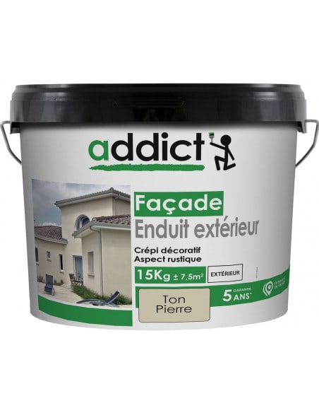 Crépi façade Ton pierre 15 Kg - ADDICT