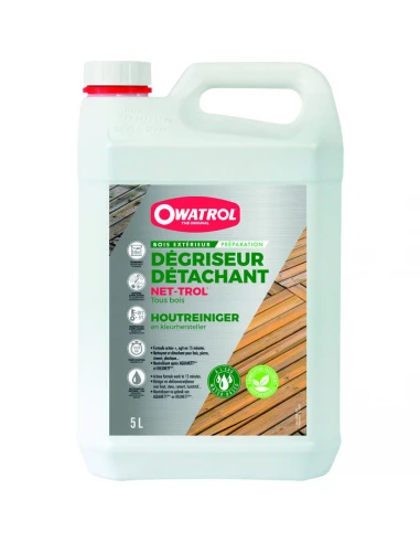 Dégriseur et détachant bois Net-trol 5 litres - OWATROL