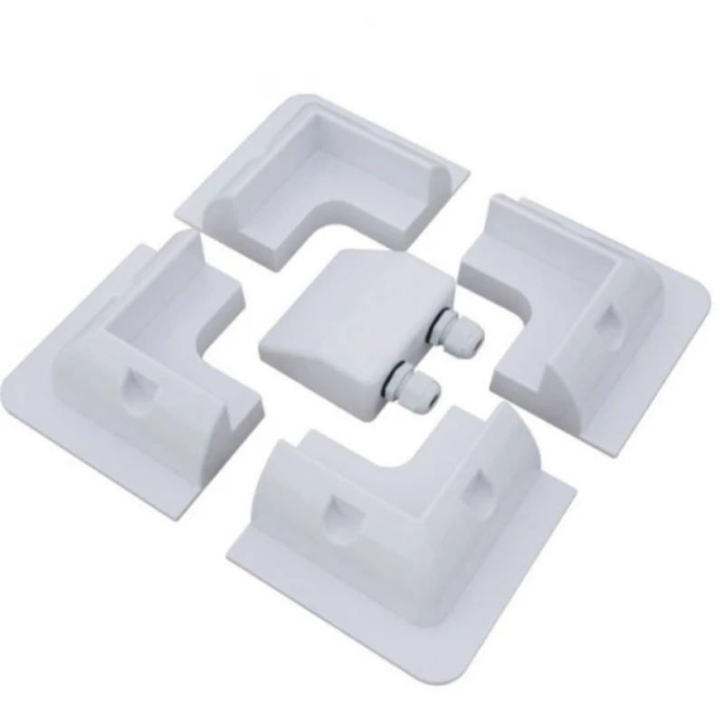 Kit de Fixation blanche pour panneau solaire toit de camping car ou van