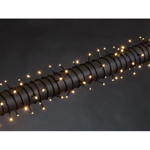 luna led - 12 m - 160 led - blanc - câble vert - modulateur - 24 v