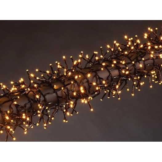 merga led - 12 m - 1020 led - arizona blanc - câble noir - 31 v