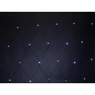 spika led - 2 x 2 m - 144 led - blanc - câble noir - 36 v