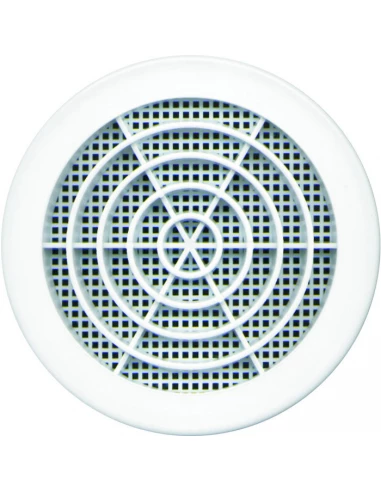 Grille ronde diamêtre 100mm blanche - DMO