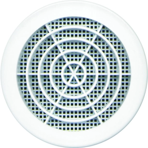 Grille ronde diamêtre 100mm blanche - DMO