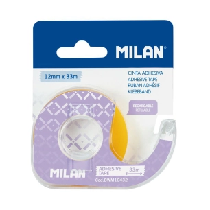 6 Blister Distributeur Ruban Adhesif Transparent 12mm X 33m Milan