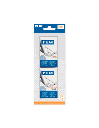 5 Blister 2 Boîtes 10 Craies Blanches Milan