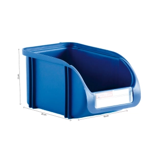 Boîte De Rangement 16cm Couleur Titanium Bleu