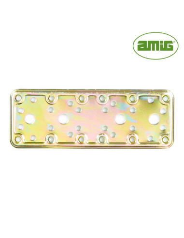 10 S.Of. Plaque 501-185x65 Acier Bicrome(S) 12122 Amig