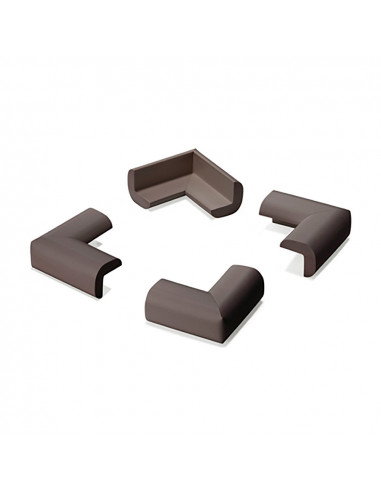 Protecteur De Coins Matelassé Marron (BLISTER 4 Unites) Inofix