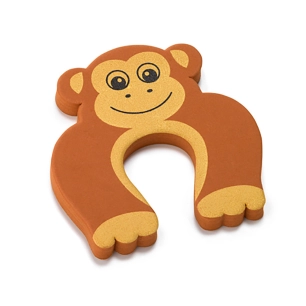 4 Butee De Securite Cale-Porte Marron (BLISTER) Inofix