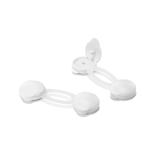 3 Fermeture Securite Multiusage Petit Modele Blanc (BLISTER 2 Unites) Inofix