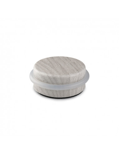 Butoir De Porte Adhésif Plastique-Métallique Décoré Érable Nordique Ø4,6x1,8cm Inofix