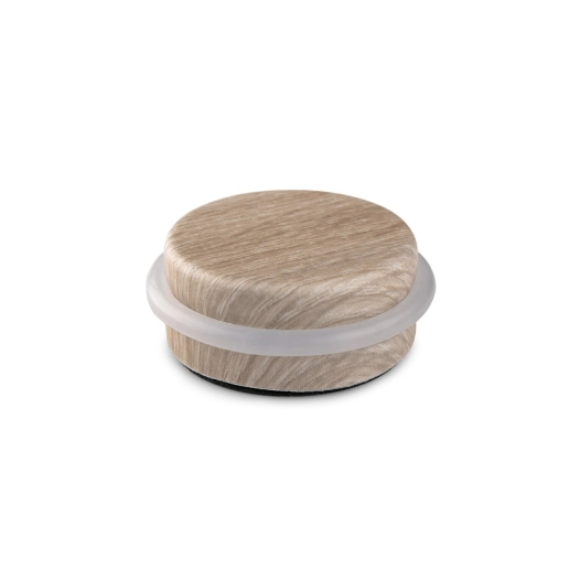 Adhésif Plastique-Métallique Butée De Porte Décorée Calcareo Cendre Ø4,6x1,8cm Inofix